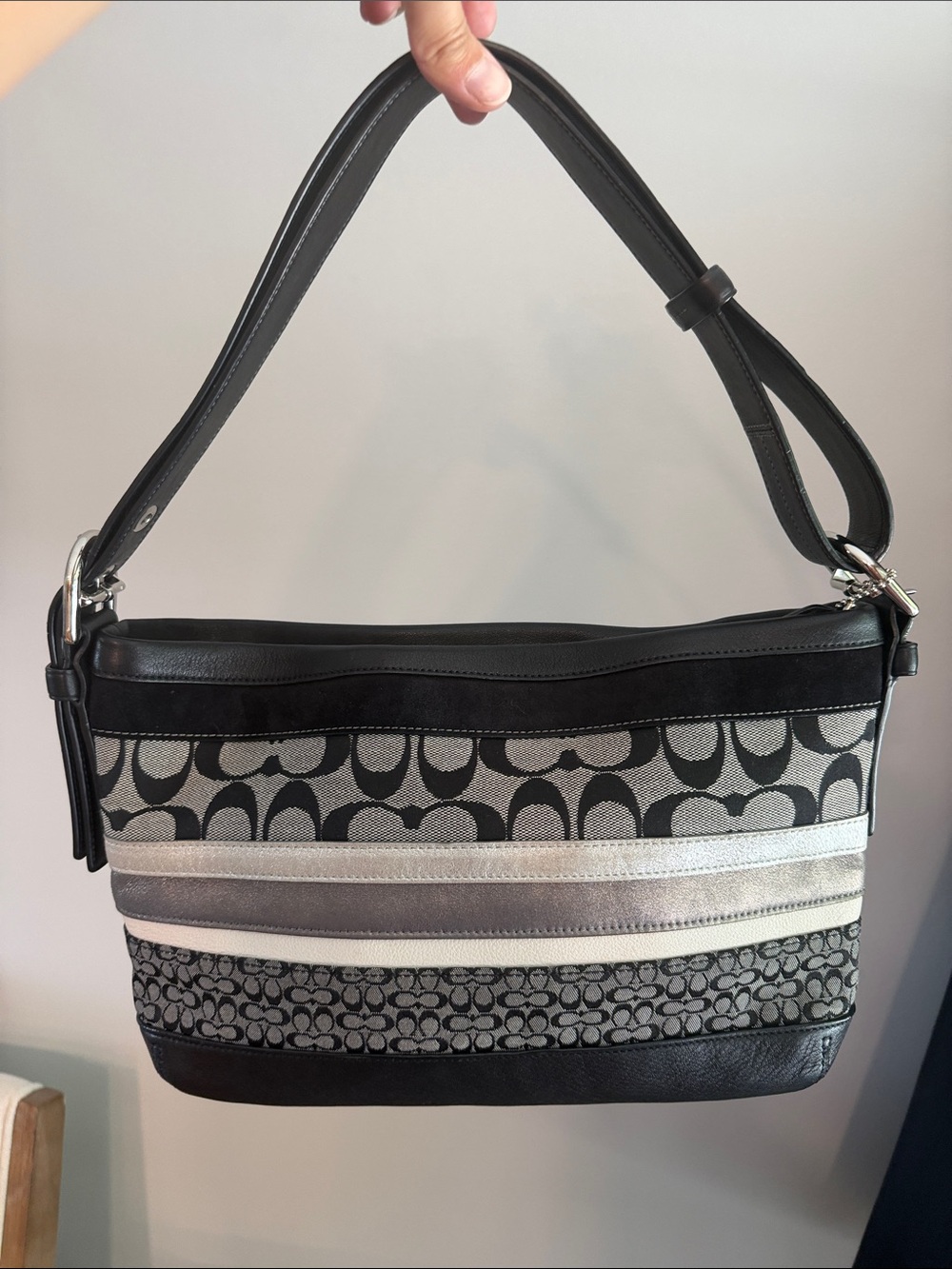 Vintage Coach Hamptons Patchwork Hobo Bag F11528
